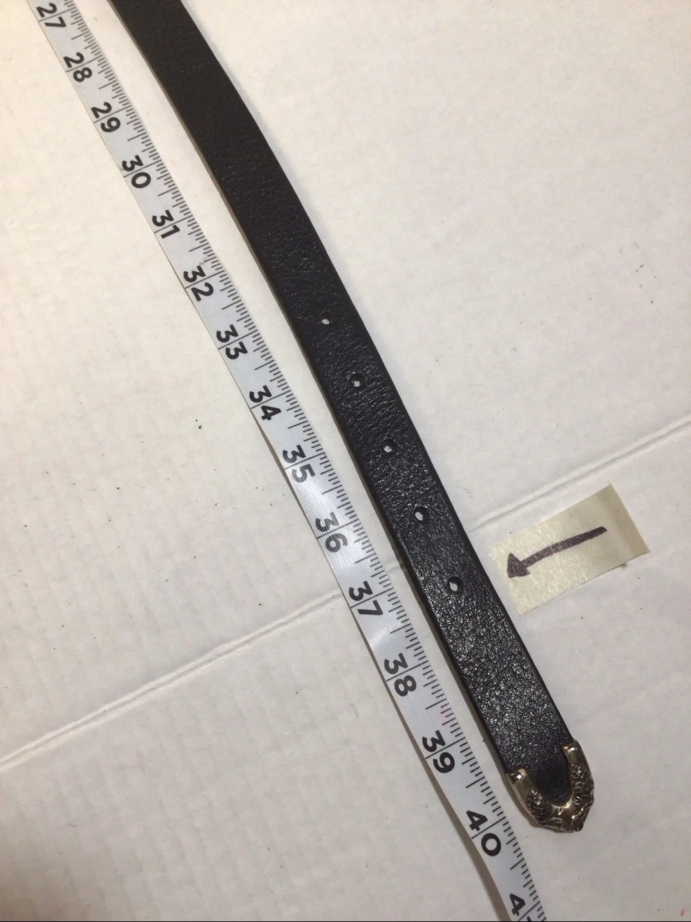 Cabela's Mens Black Leather Belt Lg 90059 Pinecone Silver Buckle Vintage Unisex